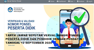 TANYA JAWAB SEPUTAR VERVAL PONSEL PESERTA DIDIK DAN PENDIDIK 