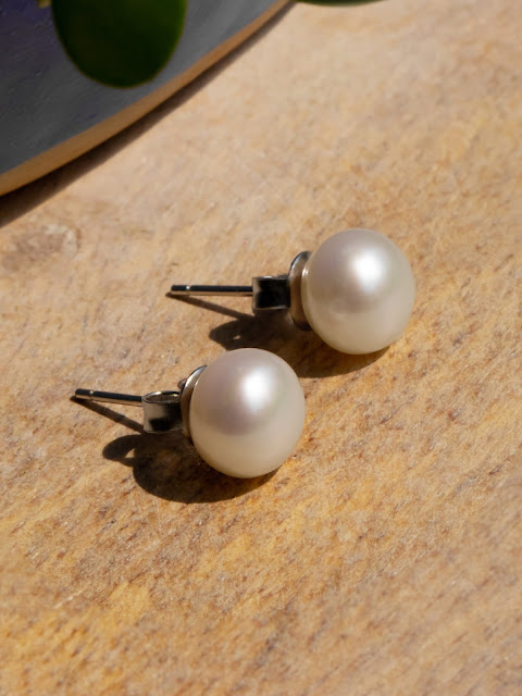 925 silver pearl earring