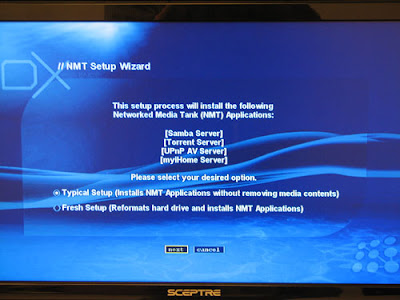 HDX 1000 NMT Player Setup -1