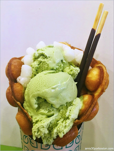 Matcha Sundae Honeycomb Waffle