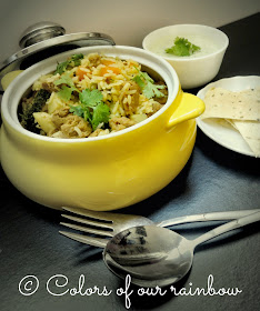 soya chunks veg biriyani preparation @colorsofourrainbow.blogspot.ae
