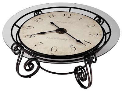 Howard Miller Ravenna Cocktail Table Clock, The Big Analog Clock Table