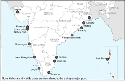 major Indian ports