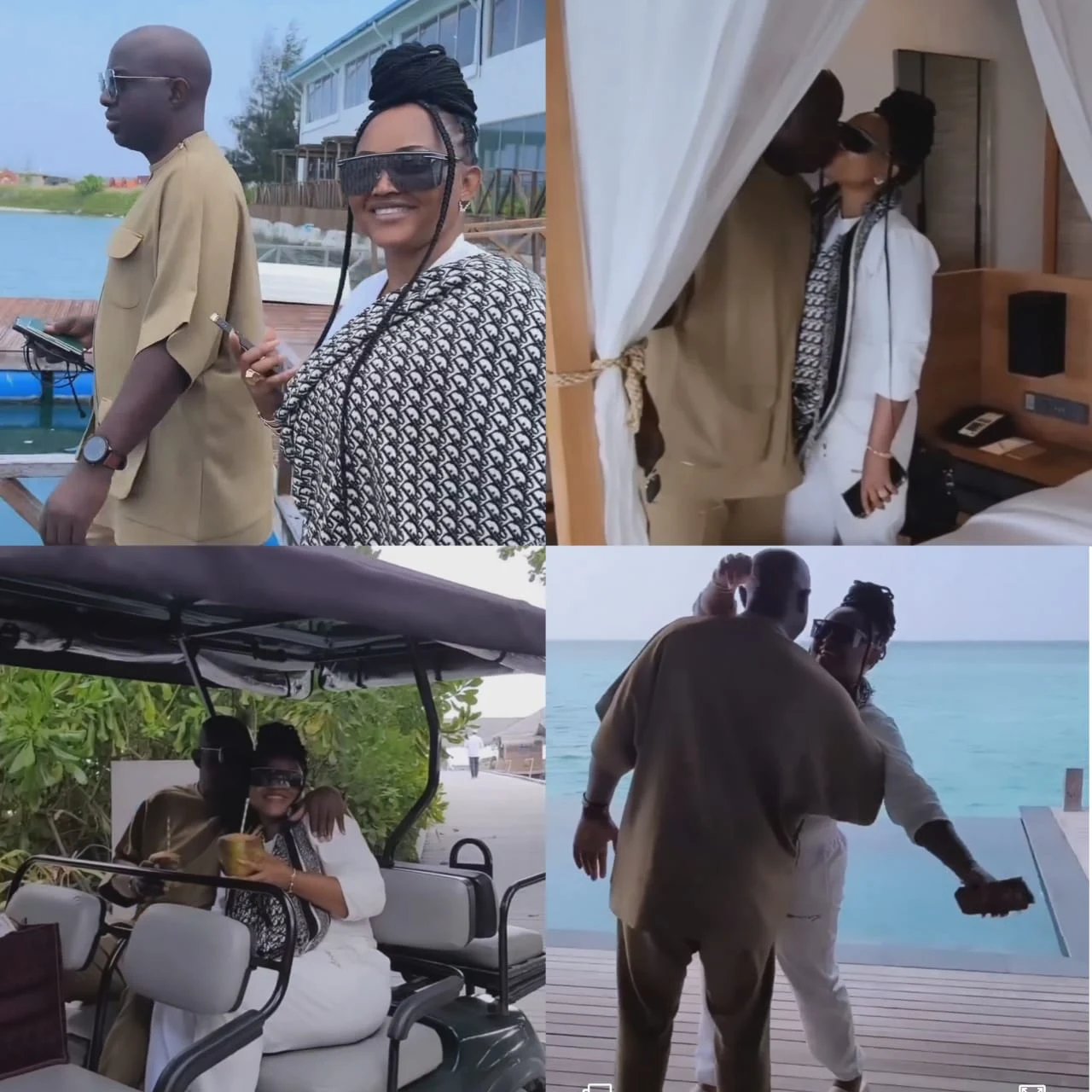 Actress Mercy Aigbe and husband, baecation in Maldives - watch video