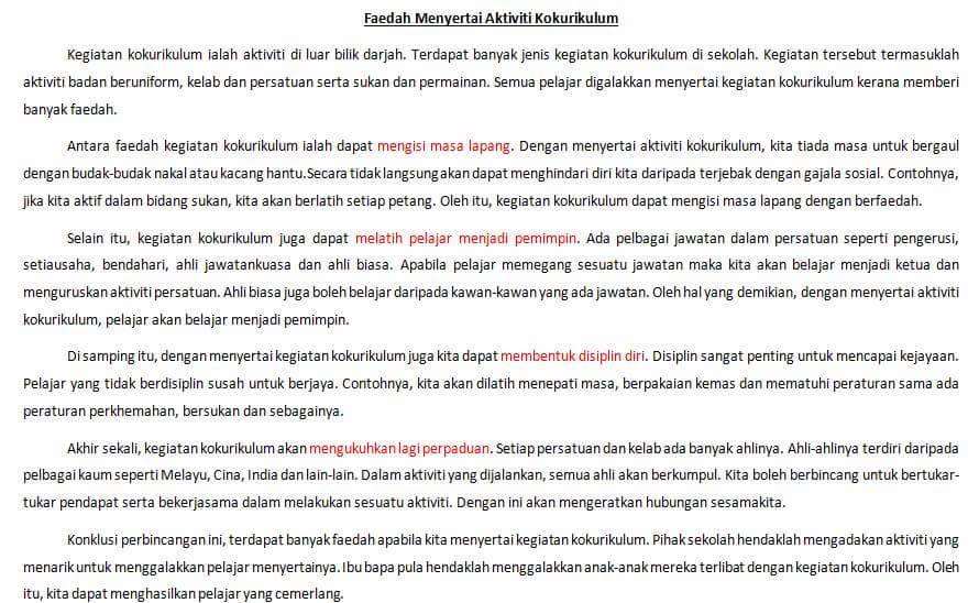 3 Karangan Ramalan Bahasa Melayu UPSR 2016