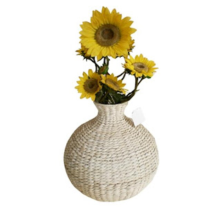 Vase flowers from natural materials, Antique Flower Vase, Vase, Modern Vase, Natural Rattan, Rattan