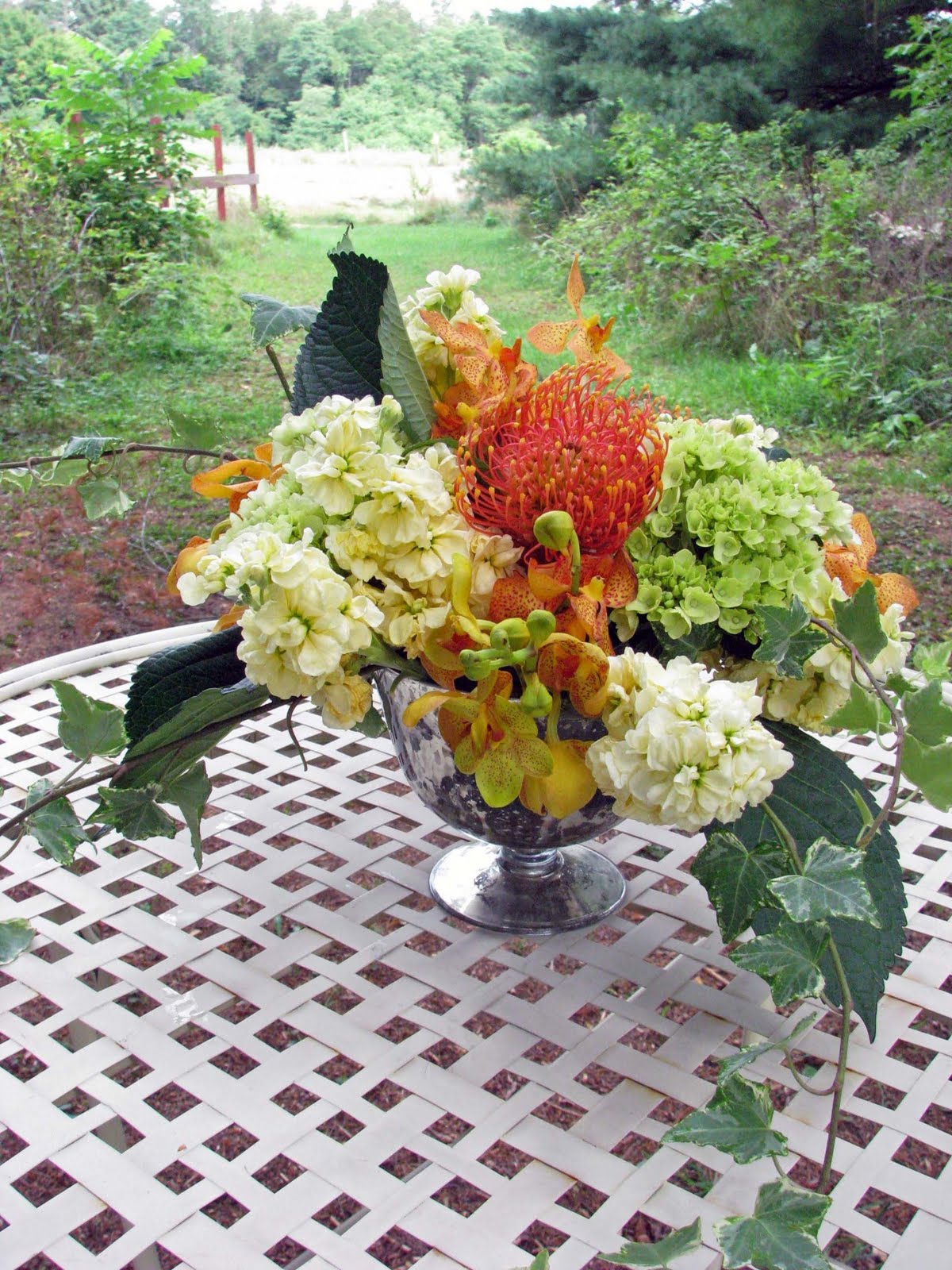 hydrangea wedding centerpieces