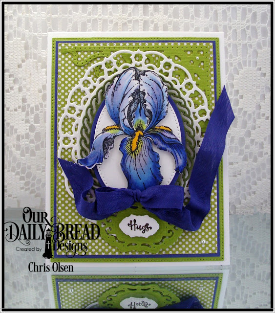 Our Daily Bread designs, True Friends stamp set, Layered Lacey Ovals, Vintage Borders dies, Decorative Corners dies, Pierced Rectangles dies,  Pierced Ovals dies, Ovals dies, and Birthday Brights designer paper. designed by Chris Olsen