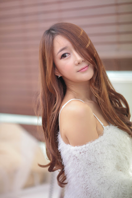 3 Han Chae Yee in White - very cute asian girl - girlcute4u.blogspot.com