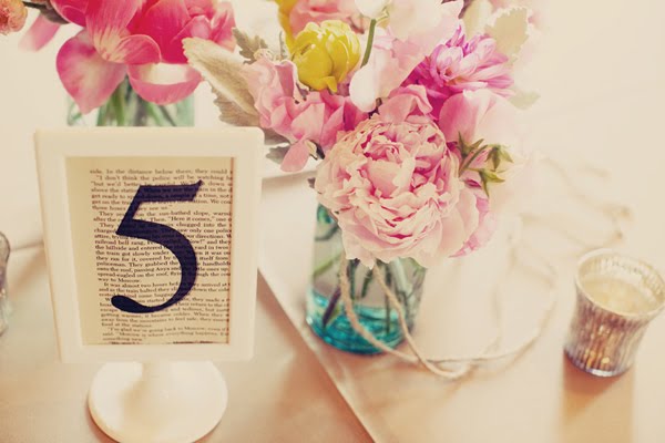 pink wedding table centerpieces