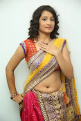 santoshini sharma photos in half saree-thumbnail-5