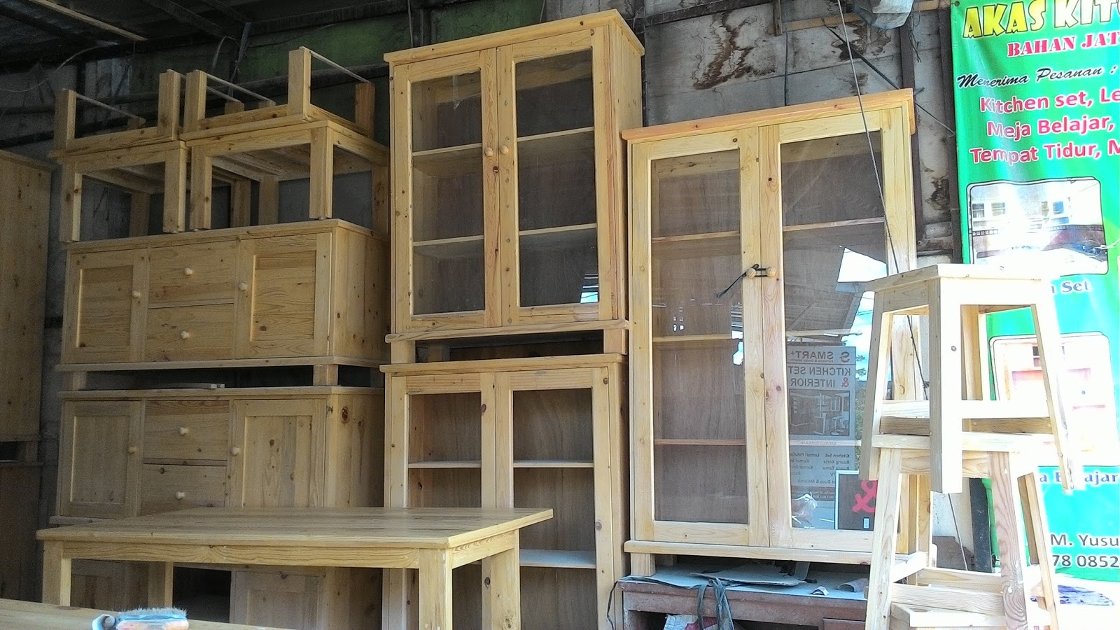 Furniture Kayu  Jati  Belanda  Akas Kitchen  Set  Di Depok 