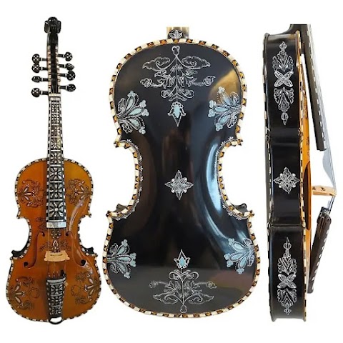 Hardanger Norwegian fiddle 4/4 violin (4*4) of profession concert play#12925
