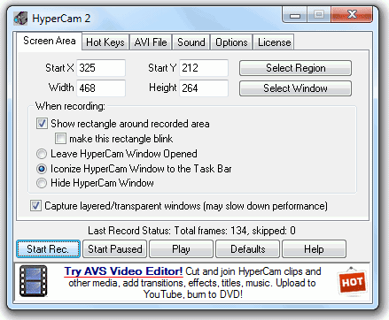hypercam2 HyperCam 2 Screen Recording Software Gratis