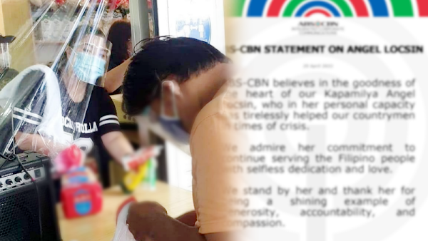 "We stand by her and thank her for being a shining example of generosity, accountability, and compassion" ABS-CBN to Angel Locsin