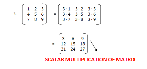 Scalar multiplication of matrix