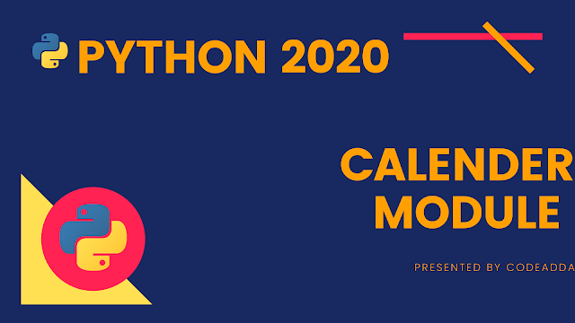 Calandar in Python 2020