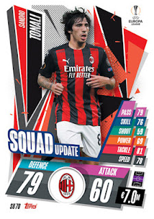 Topps Match Attax Extra 2020-2021 AC Milan Set