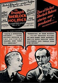 The Triumph of Sherlock Holmes Vintage 1935 Film Poster