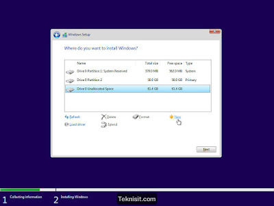 Cara instal Windows 10