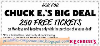 Free Printable Chuck E Cheese Coupons