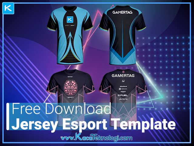 Download Download Mockup Template Jersey Esport Gaming Depan Belakang PSD - Kaca Teknologi