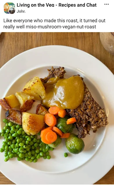 Reader's photo of nut roast - turned out really well.