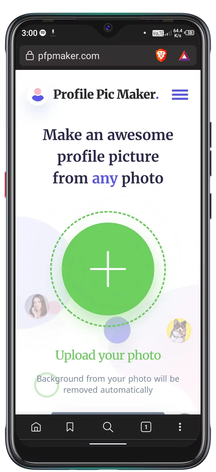 Open pfpmaker.com website