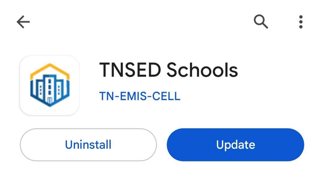 TNSED schools App New Version 0.0.80 Update Link