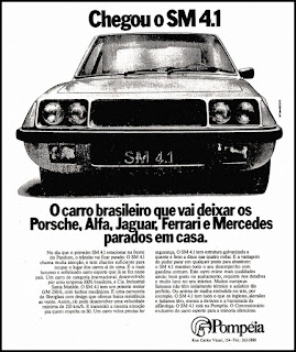 propaganda carro esporte SM 4.1 - 1978; brazilian cars in the 70's; propaganda anos 70. propaganda carros anos 70. reclame anos 70. Oswaldo Hernandez.