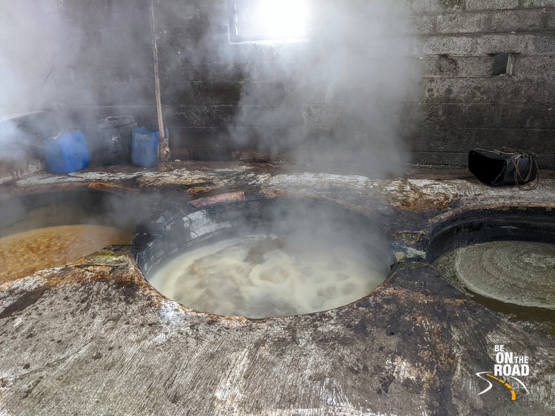 Inside a sugar factory near Mandya