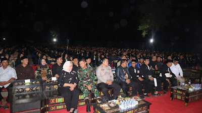 Pengesahan PSHT Cabang Nganjuk 2025 Berjalan Aman, Kapolres Apresiasi Sinergi Pengamanan