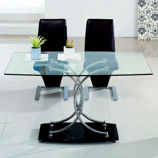 Oval Glass Dining Table