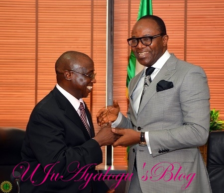 $25b Scandal: Petroleum Minister, Kachikwu Meets GMD of NNPC, Baru in Abuja