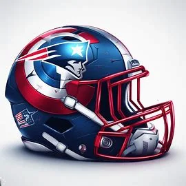 New England Patriots Marvel Concept Helmet - Captain America