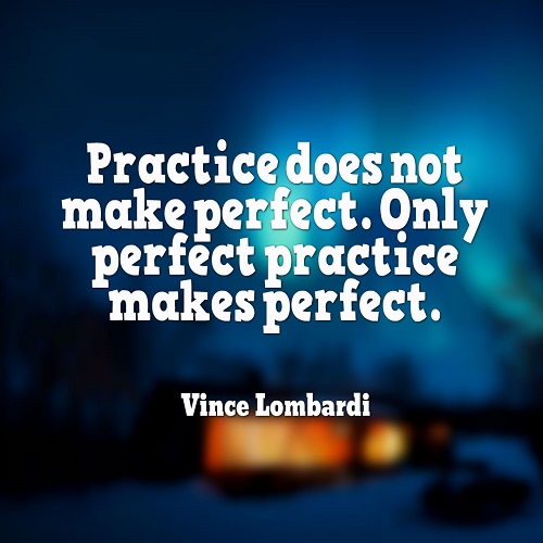 Practice Does Not Make Perfect  