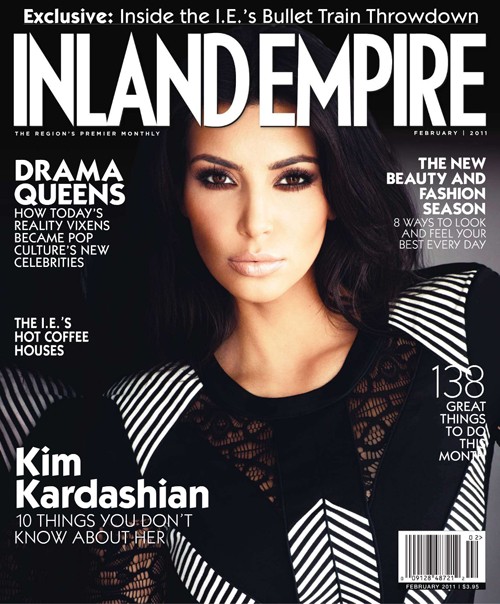 Kim Kardashian Covers February 2011 Issue of Inland Empire Magazine