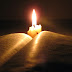 Candle with Book Wallpaper