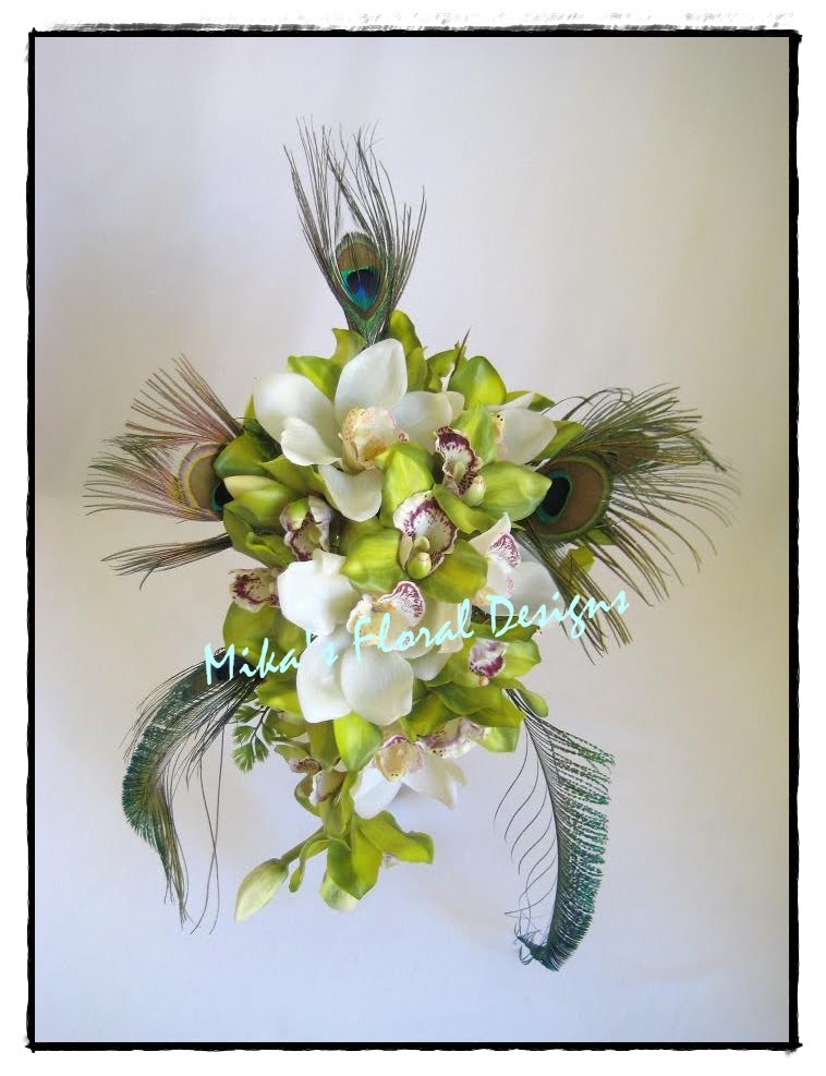 Artificial Wedding Flowers and Bouquets Australia Latex Green Orchid and 