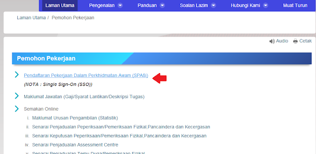 UPSR PMR SPM STPM: LEPASAN SPM/STPM : Permohonan SPA8i 
