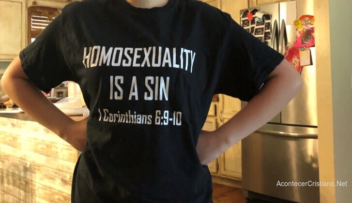 Camiseta homosexualidad es pecado