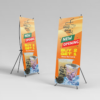 Desain X Banner Minuman