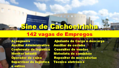 142 vagas disponíveis no Sine de Cachoeirinha