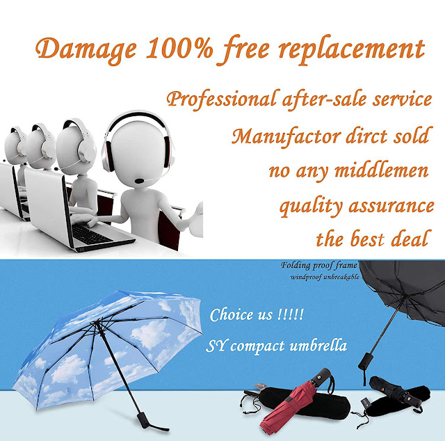 SY COMPACT Travel Umbrella Windproof,uzqic+umbrella