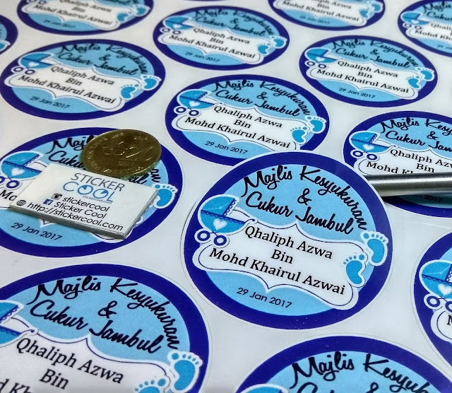 stiker sticker kahwin sticker produk product mudah bagus kalis air waterproof print sticker kuih raya kek biskut buat sticker tempah sticker murah label nama kahwin produk product perniagaan bisnes majlis bulat biasa gold silver transparent lutsinar