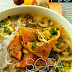 Sopa #89: Sopa de wantón con brotes de soja, zucchinis y setas 