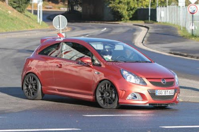 2011 Opel Vauxhall Corsa OPC prepares at Nürburgring