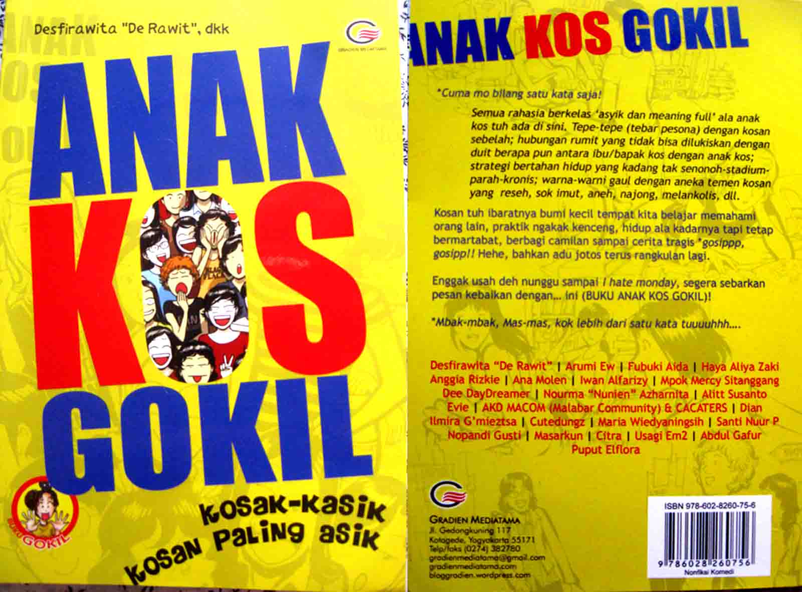 ARUMIS STORIES Telah Terbit Lagi Buku Antologiku ANAK KOS GOKIL