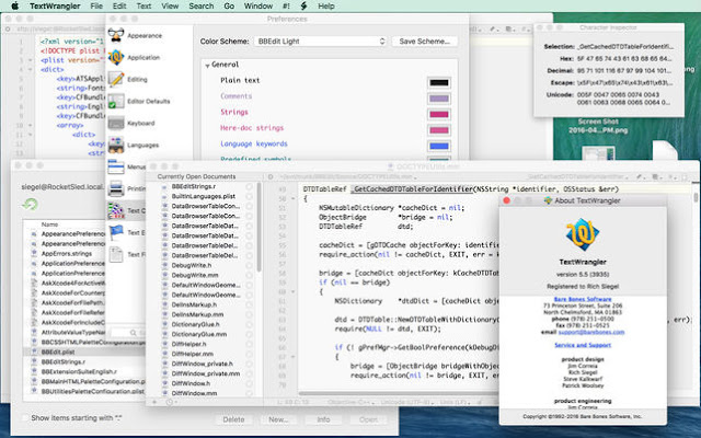 TextWrangler Editor