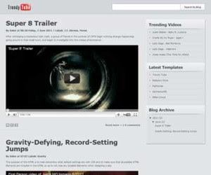 Trendy Tube Blogger Template